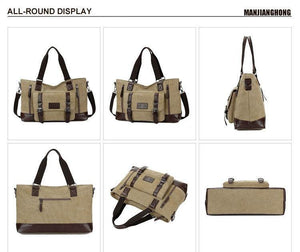 Planet Gates Casual Canvas Men Travel Bags Patchwork Leather Luggage Travel Bag Men Male Shoulder Travel Duffel Bags Messenger 1324