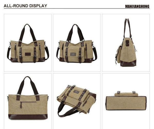 Planet Gates Casual Canvas Men Travel Bags Patchwork Leather Luggage Travel Bag Men Male Shoulder Travel Duffel Bags Messenger 1324