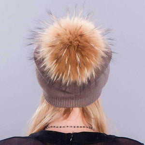 Planet Gates Casual Fur Pom Pom Ball Winter Cap Hat Knitted Winter Hat For Women Girl 's Knitted Beanies Hat Cap Casquette Female Beanies Cap