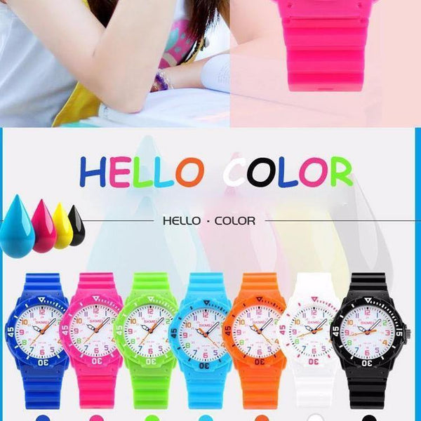 Planet Gates Casual Kids Watches 5bar Waterproof Quartz Wristwatches Jelly Kids Clock Children Watch montre enfant 1043