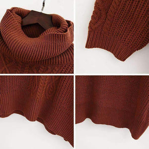 Planet Gates Casual Korean Pullover Sweater Knitted Winter Turtleneck Women Jumper White Oversized Sweater Loose Long Pull Femme 2018