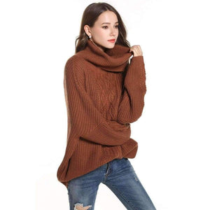 Planet Gates Casual Korean Pullover Sweater Knitted Winter Turtleneck Women Jumper White Oversized Sweater Loose Long Pull Femme 2018