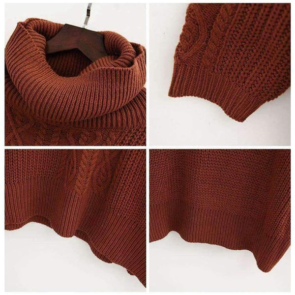 Planet Gates Casual Korean Pullover Sweater Knitted Winter Turtleneck Women Jumper White Oversized Sweater Loose Long Pull Femme 2018