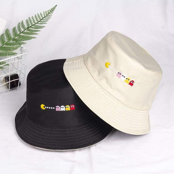 Planet Gates Casual Sun Hat Letter Bucket Hat Men Women Bob Hip Hop Caps Summer Panama Foldable Double Sided Dance Hat Casual