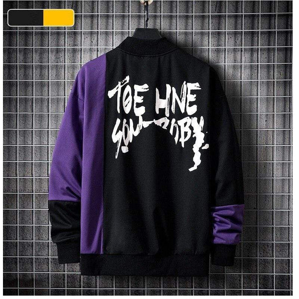 Planet Gates Casual Sweatshirt Men  New Streetwear Hoodies Letter Printing Mens Patchwork Sweatshirts Male O-Neck Top Pullover Tracksuit