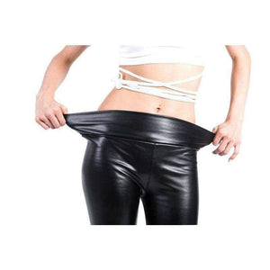 Planet Gates Casual Women Faux Leather Leggings Winter High Waist Leggins Ankle-length Sexy Velvet Female Legging Warm Pants Legins