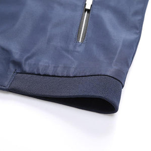 Planet Gates Casual Zipper Fly Mens Jackets And Coats Fashion Brand Pure Color Long Sleeve Loose Bomber Jacket Men Overcoat