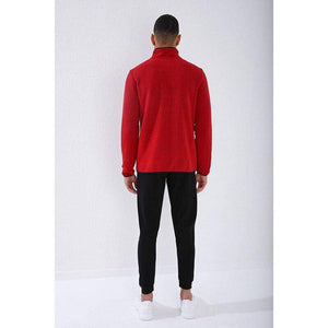 Planet Gates Casual Zipper Sweatshirts Male Tracksuit Fashion Jacket Mens Clothing Outerwear Sweatshirt Men's Pocket Zipper Sweatshirt Slim Fit Stand Collar Fleece No Hoodie Sport Clothing 87890