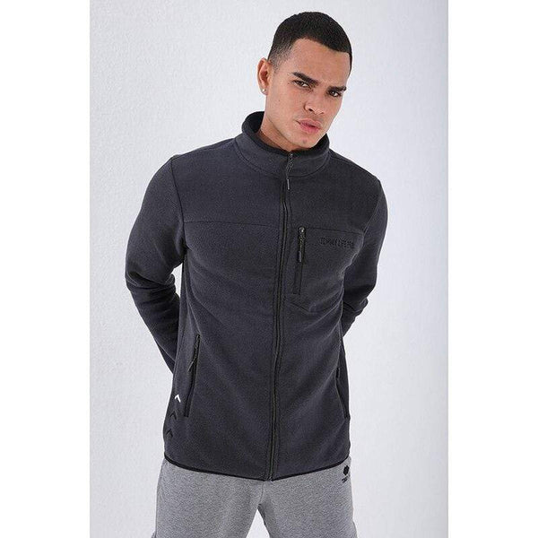 Planet Gates Casual Zipper Sweatshirts Male Tracksuit Fashion Jacket Mens Clothing Outerwear Sweatshirt Men's Pocket Zipper Sweatshirt Slim Fit Stand Collar Fleece No Hoodie Sport Clothing 87890