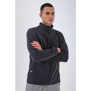 Planet Gates Casual Zipper Sweatshirts Male Tracksuit Fashion Jacket Mens Clothing Outerwear Sweatshirt Men's Pocket Zipper Sweatshirt Slim Fit Stand Collar Fleece No Hoodie Sport Clothing 87890