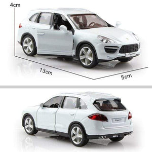 Planet Gates Cayenne White Birthday Gift 1:36 Alloy Car Model Simulation Exquisite Diecasts Toy Vehicle RMZ city Maserati Aston Martin Doors Open Pull Back