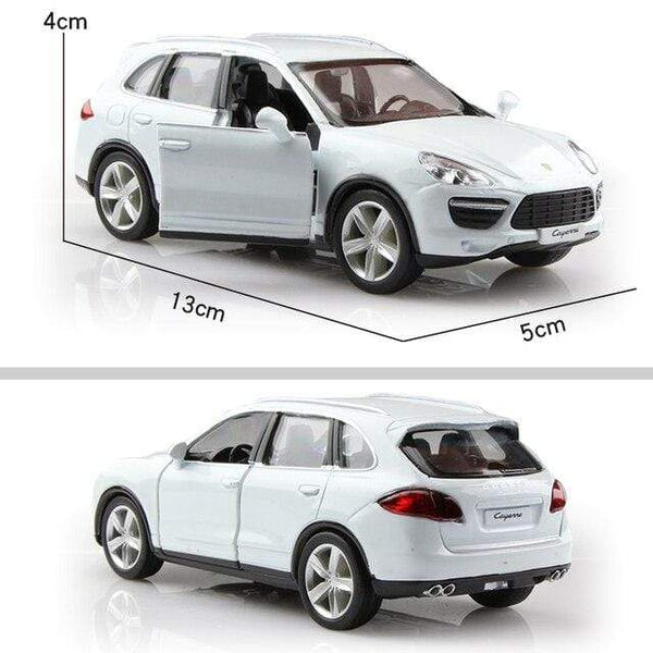 Planet Gates Cayenne White Birthday Gift 1:36 Alloy Car Model Simulation Exquisite Diecasts Toy Vehicle RMZ city Maserati Aston Martin Doors Open Pull Back
