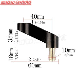Planet Gates CB1000R CB600F Hornet CB600/CB900 CB1300SF CB750 CB400 Motorcycle Mirror Riser Extenders Spacers Extension Adapter Adaptor