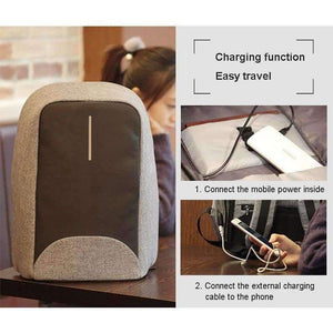 Planet Gates CB8001 Black / 15 Inches Cool Bell Brand Waterproof 15.6 inch Men Women Backpack Anti-theft Business Backpack Bag for Laptop Computer External USB Charge