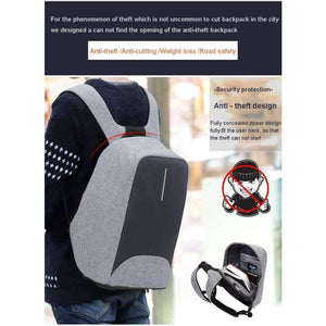 Planet Gates CB8001 Black / 15 Inches Cool Bell Brand Waterproof 15.6 inch Men Women Backpack Anti-theft Business Backpack Bag for Laptop Computer External USB Charge