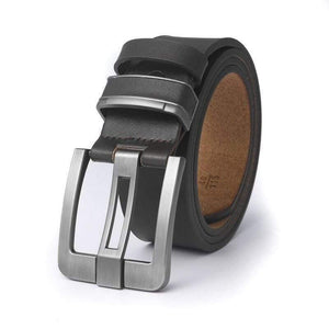 Men's Belt Leather Belt Men Pin Buckle Cow Genuine Leather Belts For Men 130cm High Quality Mens Belt Cinturones Hombre