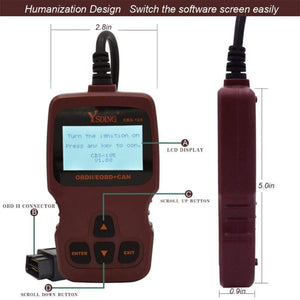 Planet Gates CBS-105 OBD2 Automotive Scanner OBD Car Diagnostic ToolCode Reader ODB2 Scanner OBDII OBD Auto Diagnostic Scanner