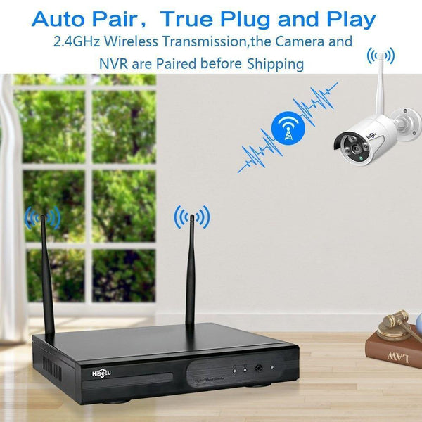 Planet Gates CCTV System 8ch HD Wireless NVR kit 3TB HDD Outdoor IR Night Vision IP Wifi Camera Security System Surveillance Hiseeu