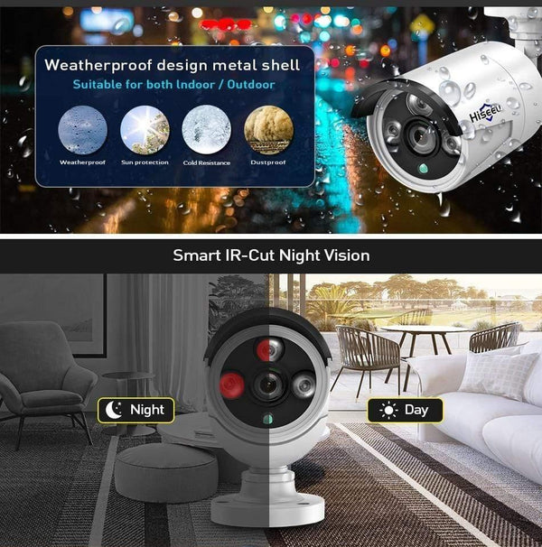 Planet Gates CCTV System 8ch HD Wireless NVR kit 3TB HDD Outdoor IR Night Vision IP Wifi Camera Security System Surveillance Hiseeu