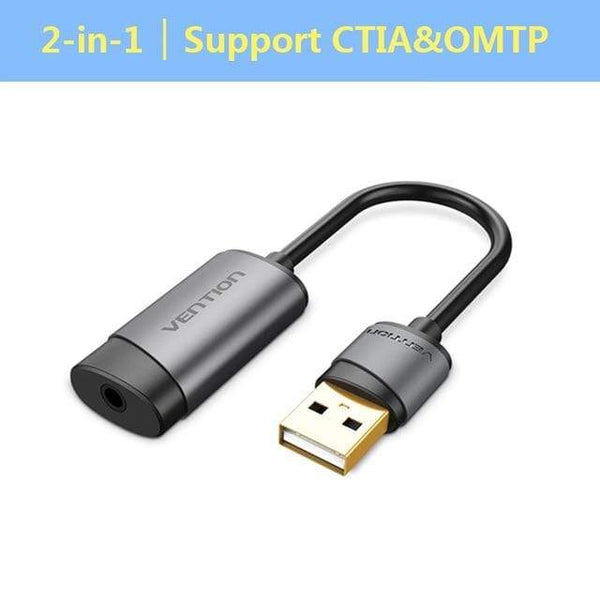 Planet Gates CDJHB USB External Sound Card USB to 3.5mm Audio Adapter USB to Earphone Microphone for Macbook Computer Laptop PS4 Sound Card