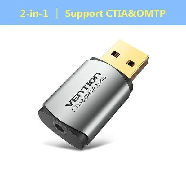 Planet Gates CDLH0 USB External Sound Card USB to 3.5mm Audio Adapter USB to Earphone Microphone for Macbook Computer Laptop PS4 Sound Card