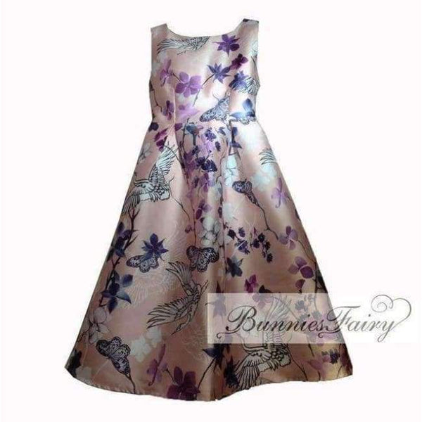 Planet Gates Celebrity-inspired Women Elegant Vintage Retro Flower Floral Print Vest Dresses Sleeveless O-Neck Vestido de Fiesta