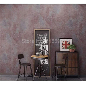 Planet Gates Cement Ash / 5.3㎡ Retro Plain Grey Cement PVC Vinyl Wallpaper For Walls Living Room Bar Cafe Restaurant Clothing Shop Background Wallpaper Roll