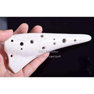 Planet Gates Ceramic Ocarina Submarine Soprano C Glazed Flute Tenor Flauta 12 Hole Okarina Wind Musical Instrument Ice-crack Kiln-fired