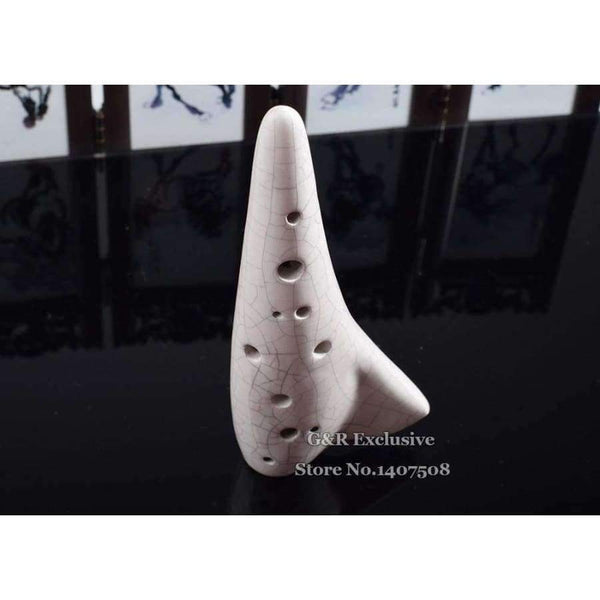 Planet Gates Ceramic Ocarina Submarine Soprano C Glazed Flute Tenor Flauta 12 Hole Okarina Wind Musical Instrument Ice-crack Kiln-fired