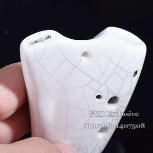 Planet Gates Ceramic Ocarina Submarine Soprano C Glazed Flute Tenor Flauta 12 Hole Okarina Wind Musical Instrument Ice-crack Kiln-fired