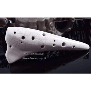 Planet Gates Ceramic Ocarina Submarine Soprano C Glazed Flute Tenor Flauta 12 Hole Okarina Wind Musical Instrument Ice-crack Kiln-fired