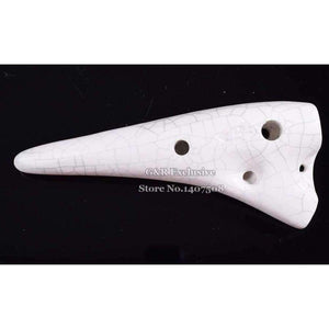 Ceramic Ocarina Submarine Soprano C Glazed Flute Tenor Flauta 12 Hole Okarina Wind Musical Instrument Ice-crack Kiln-fired