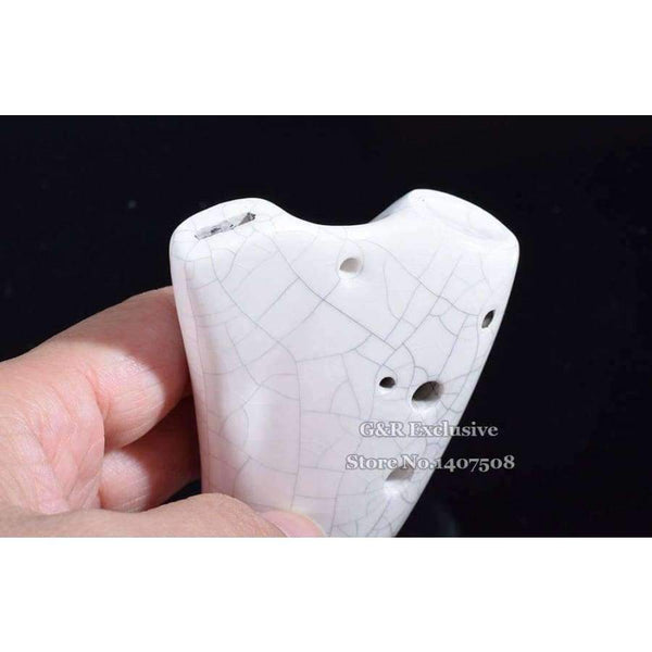 Planet Gates Ceramic Ocarina Submarine Soprano C Glazed Flute Tenor Flauta 12 Hole Okarina Wind Musical Instrument Ice-crack Kiln-fired