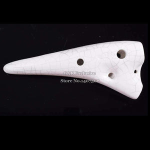 Planet Gates Ceramic Ocarina Submarine Soprano C Glazed Flute Tenor Flauta 12 Hole Okarina Wind Musical Instrument Ice-crack Kiln-fired