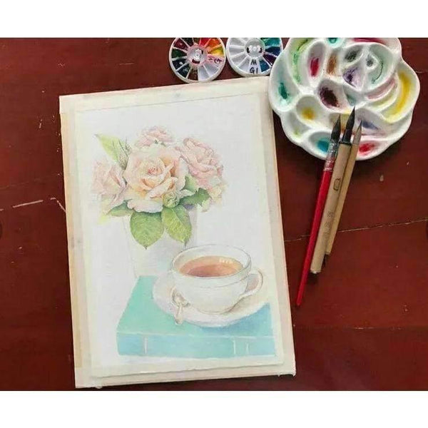 Planet Gates Ceramics Artist Paint Watercolor Palette Tray for Watercolor Art Painting Supplies