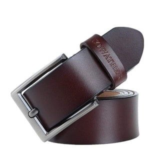Men Belt Cow Genuine Leather Luxury Strap Male Belts For Men New Fashion Classic Vintage Pin Buckle Dropshipping