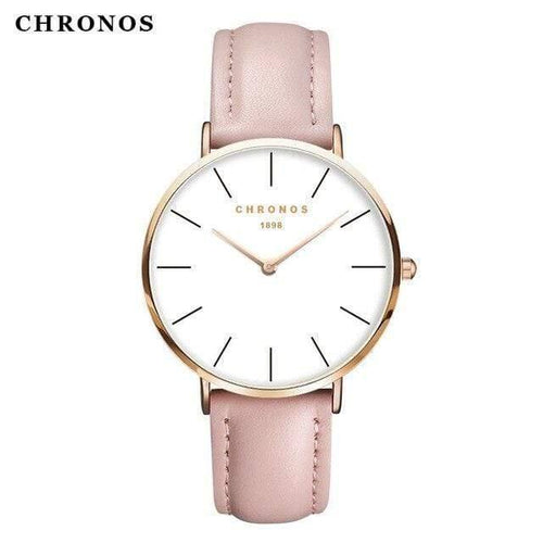 Planet Gates CH0223 Women Minimalist Wristwatches Fashion Lovers Couples Watch with Leather Strap Clock Simple Relogio Masculino Reloj Mujer