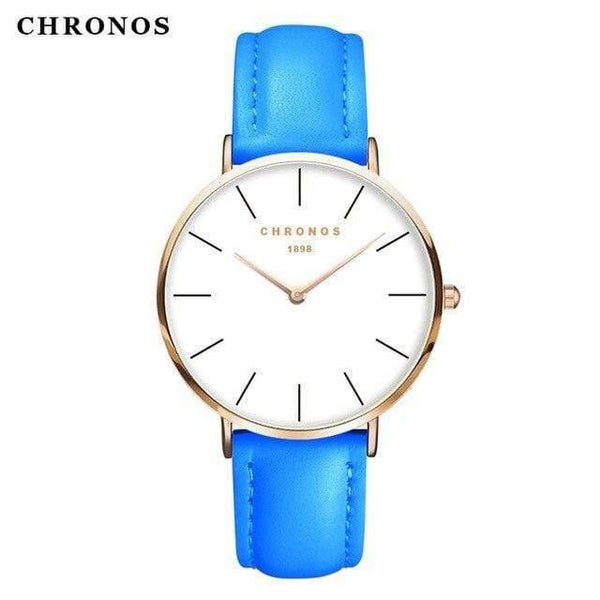 Planet Gates CH0227 Women Minimalist Wristwatches Fashion Lovers Couples Watch with Leather Strap Clock Simple Relogio Masculino Reloj Mujer