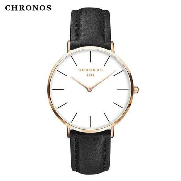 Planet Gates CH0228 Women Minimalist Wristwatches Fashion Lovers Couples Watch with Leather Strap Clock Simple Relogio Masculino Reloj Mujer