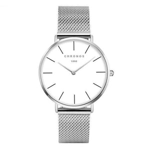 Planet Gates CH0237 Men Watches Leather/Steel Mesh Lover's Wrist Watch Fashion Quartz-Clock Rose Gold Silver Relogio Feminino