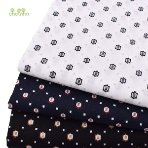 Planet Gates Chainho,Geometric Patterns,Printed Plain Cotton Fabric,DIY Quilting&Sewing Poplin Material For Baby&Children's Dress,Shirt,Skirt