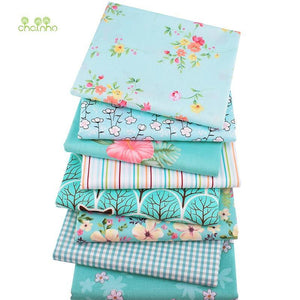 Planet Gates Chainho,Green Floral Series,8pcs/Lot,Printed Twill Cotton Fabric,Patchwork Cloth,DIY Sewing Quilting Material For Baby&Children