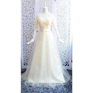 Planet Gates Champagne / 2 Black Purple Red Gray Cheap Bridesmaid Dresses A-Line Off the Shoulder Half Sleeve Wedding party dress SW0035