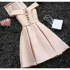 Planet Gates Champagne Bridesmaid Dresses Pink Blue Short Satin Knee Length Party Prom Dresses robe de mariage Cheap Custom Made