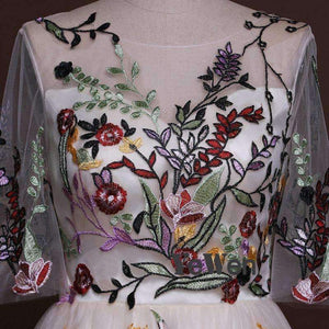 Planet Gates Champagne Evening Dress elegant for Women Sleeveless Long Sexy Half Sleeves Plus Size Prom Dresses 2018 Party gown