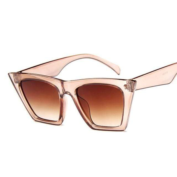 Planet Gates Champagne Square Sunglasses Women Designer Luxury Man/Women Cat Eye Sun Glasses Classic Vintage UV400 Outdoor Oculos De Sol