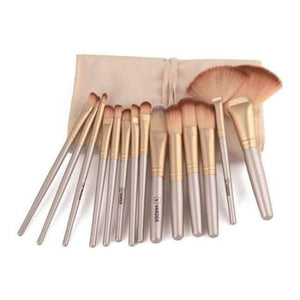 Planet Gates Champagne / United States 32Pcs Set Professional Makeup Brush Foundation Eye Shadows Lipsticks Powder Make Up Brushes Tools w/ Bag pincel maquiagem