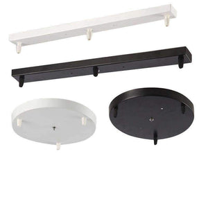 Planet Gates Chandelier Ceiling Mounted Plate 3 Heads Pendant Lamp Base Round Long Ceiling Base Canopy DIY Suspension Lighting Accessories