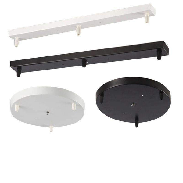 Planet Gates Chandelier Ceiling Mounted Plate 3 Heads Pendant Lamp Base Round Long Ceiling Base Canopy DIY Suspension Lighting Accessories