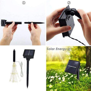 Planet Gates Changeable / 40pcs 25cm 200leds Hotxin Solar Powered LED Fairy String Light 120leds 200leds Hanging Starburst Holiday Light Garden Christmas Wedding Party light